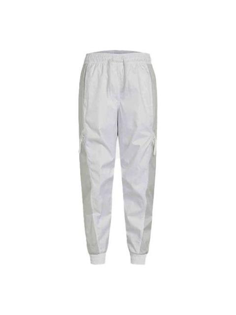 Nike Nike Air Contrast Stitched Windproof Tie Woven Sweatpants For Men White DA0241-100