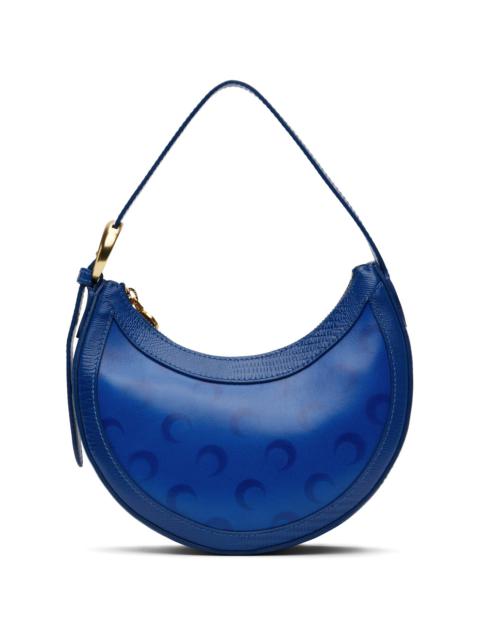 Marine Serre Navy Moon Airbrushed Leather Eclips Mini Bag