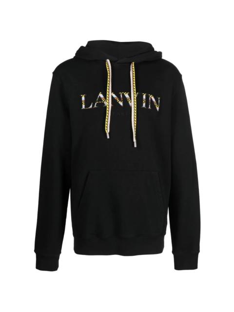Lanvin embroidered-logo hoodie