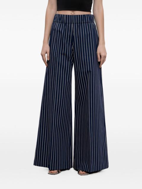 Brunello Cucinelli striped wide-leg trousers