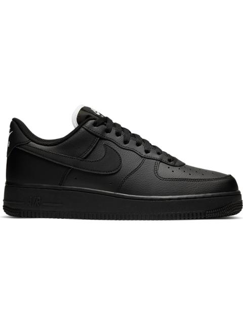 Nike Air Force 1 Low Triple Black (White Tongue)