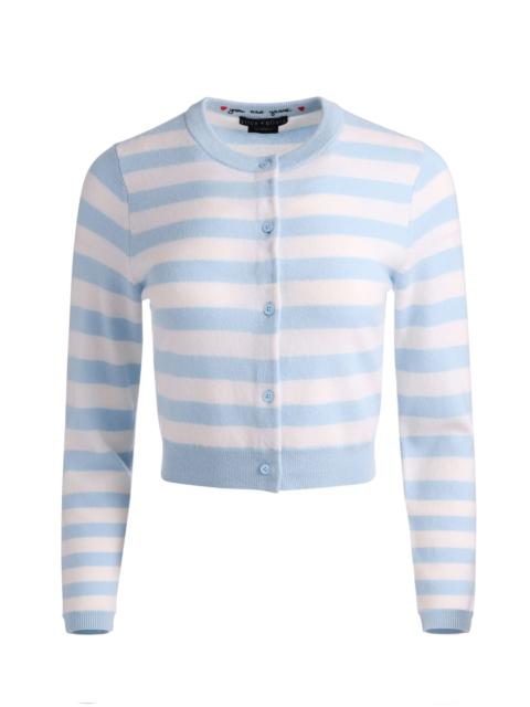 DOLLIE STRIPED CASHMERE CARDIGAN