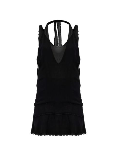 KNWLS sleeveless tiered mini dress
