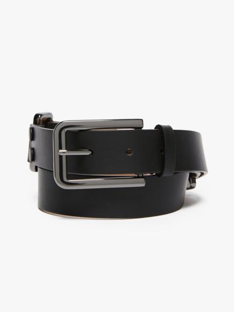 Max Mara MANBELT30 Leather belt with metallic rings