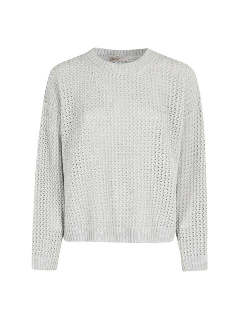 open-knit jumper