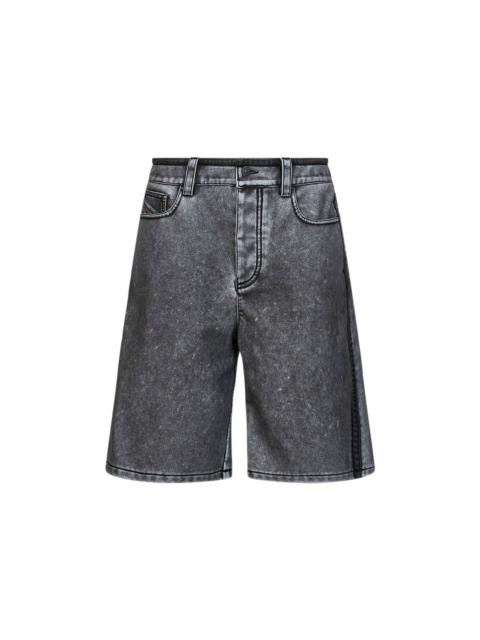 Diesel Grey PU P-Arlor Bermuda shorts