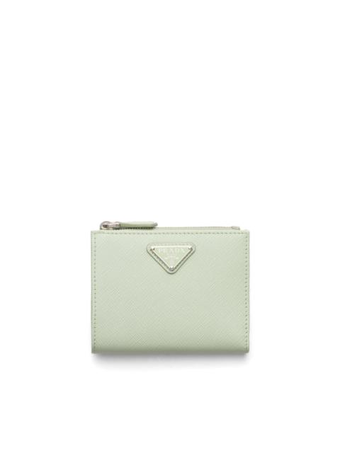 Prada triangle-logo leather wallet