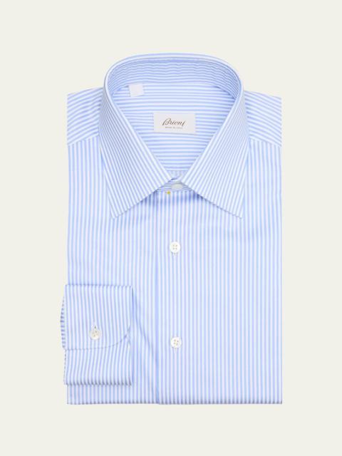 Brioni Men's Cotton Bengal Stripe Dress Shirt