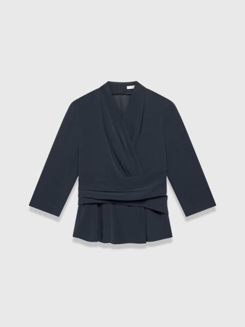THE FOLD Clever Crepe Belleville Mid Sleeve Top