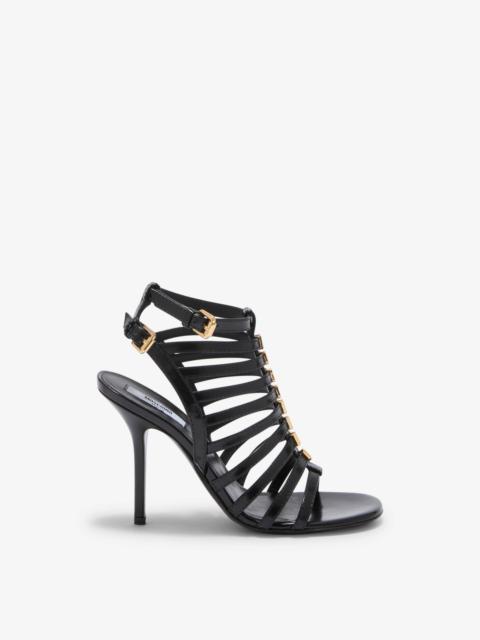 Moschino BRUSHED CALFSKIN SANDALS