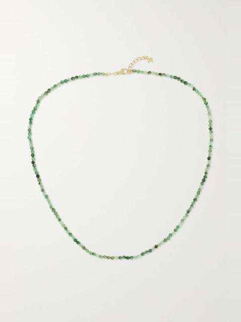 MATEO 14-karat gold emerald necklace