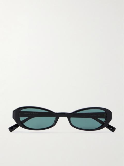 SAINT LAURENT Erin Oval-frame Acetate Sunglasses