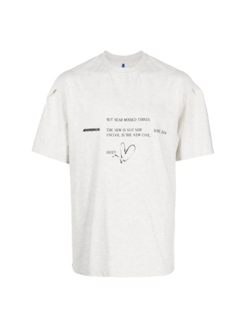 ADER error Artwork logo-print stretch-cotton T-shirt
