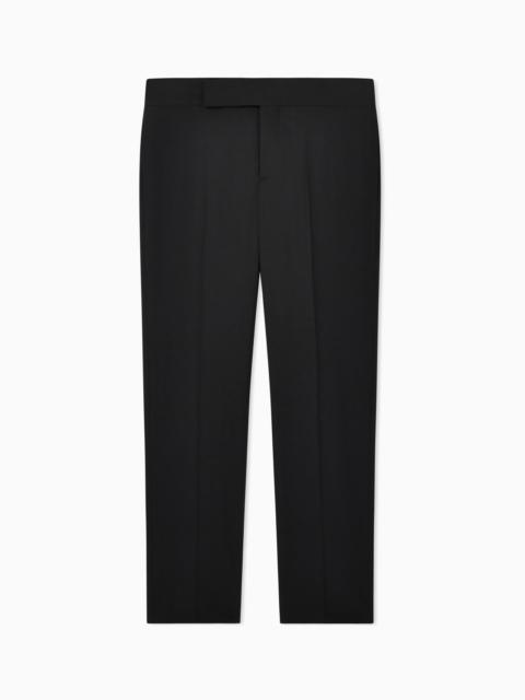 FLAT-FRONT TROUSERS IN WOOL CREPE