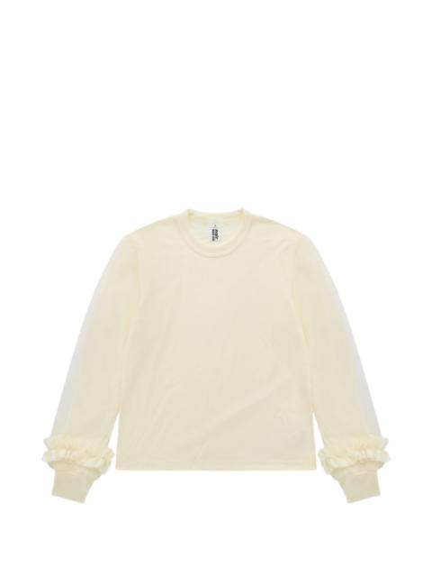 Noir Kei Ninomiya ruffled long-sleeved top