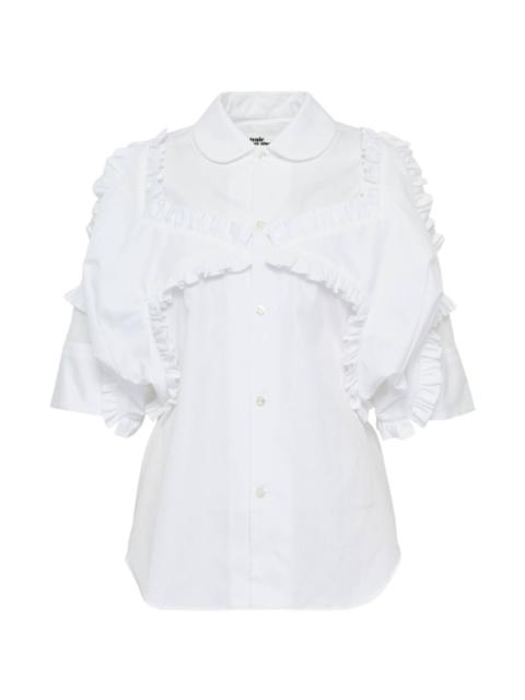 Noir Kei Ninomiya ruffled cotton shirt