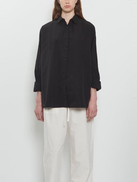 CASEY/CASEY Waga Cotton Shirt — Black