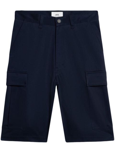 AMI Paris straight-leg cargo shorts