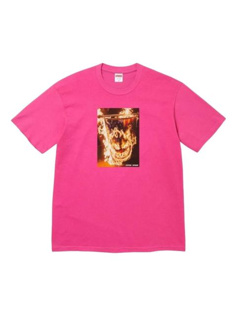 Supreme Supreme x Spitfire SS26 Flag T-Shirt 'Pink' SUP-SS26-336-PNK