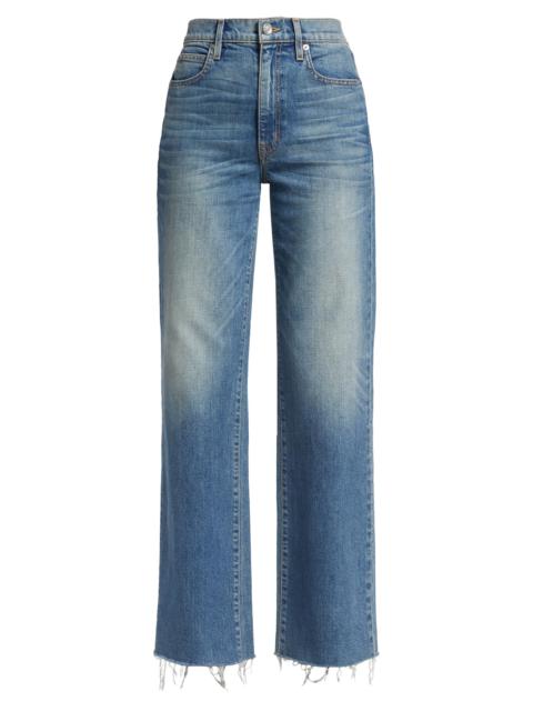 SLVRLAKE Women's Grace High-Rise Stretch Wide-Leg Jeans - Laurel Canyon