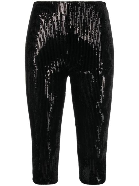 We11done sequin-embellished cycling shorts