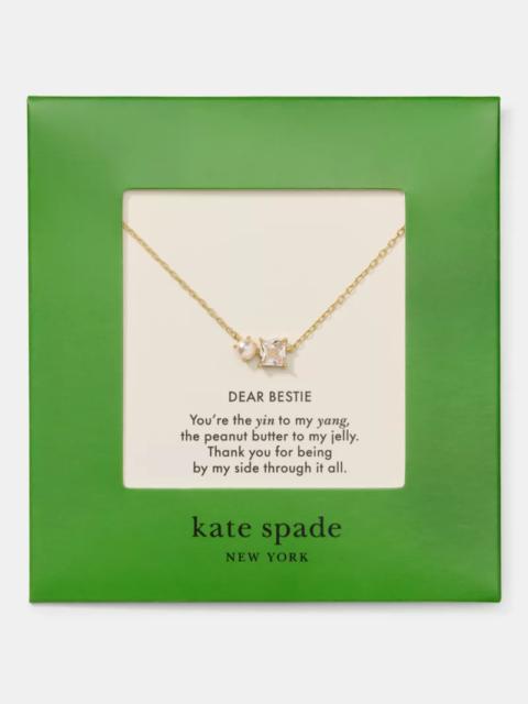kate spade Dear Bestie Carded Pendant