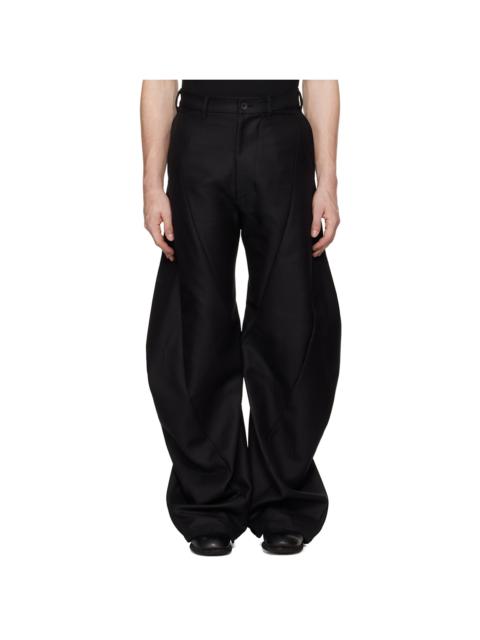 Julius Black Edge Curved Trousers