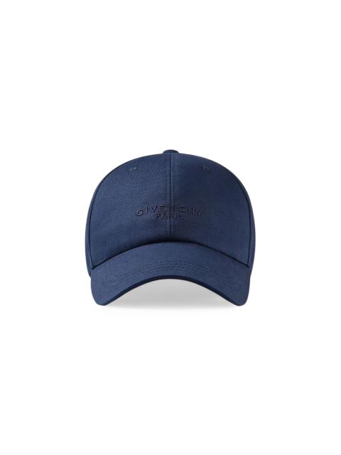 Givenchy Men's Paris Embroidered Cap in Cotton - Midnight Blue