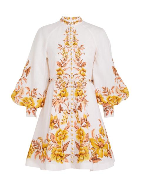 Zimmermann VACAY BUTTON UP MINI DRESS