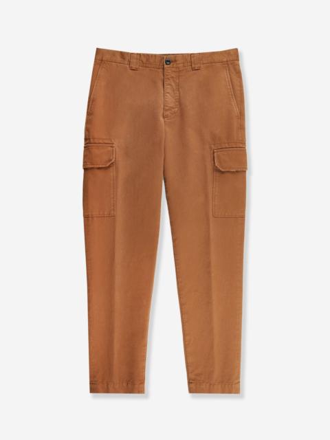 SLOWEAR Tapered fit cotton cargo trousers
