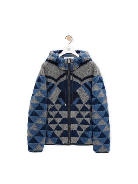 Loewe Hooded jacket in technical fleece