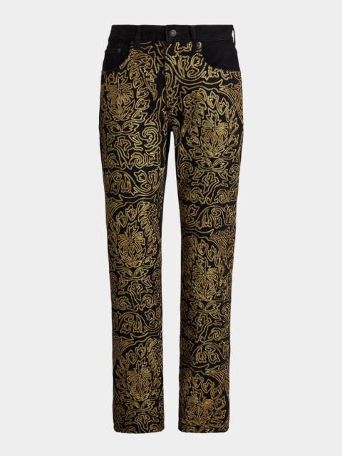 Ralph Lauren Soutache Relaxed Straight Jean
