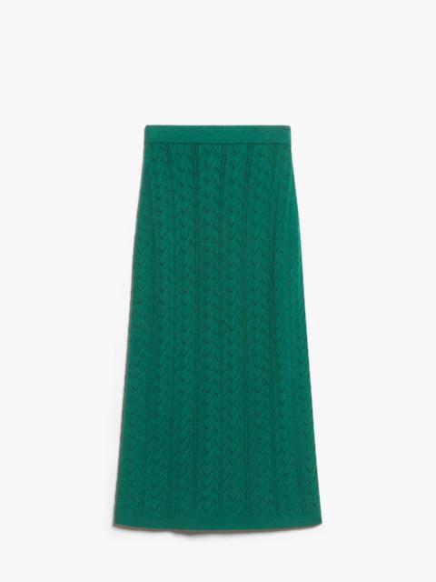 WEEKEND Max Mara FIRMINA Crochet-knit cotton yarn skirt