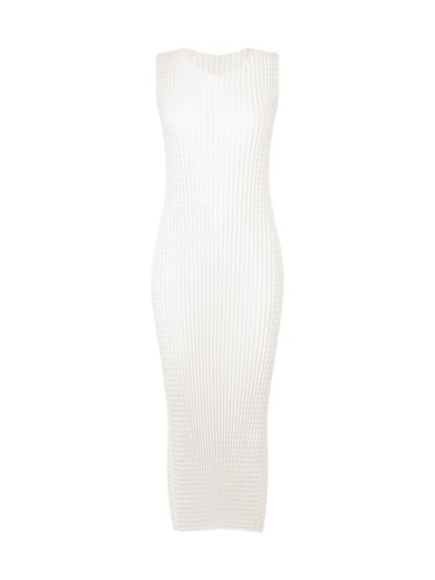 ISSEY MIYAKE SPONGY BK/WT-36 DRESS