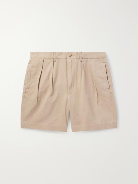 Polo Ralph Lauren Cormac Straight-Leg Pleated Cotton-Twill Shorts