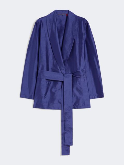 Max Mara BIACCO Silk shantung tunic - CORNFLOWER BLUE