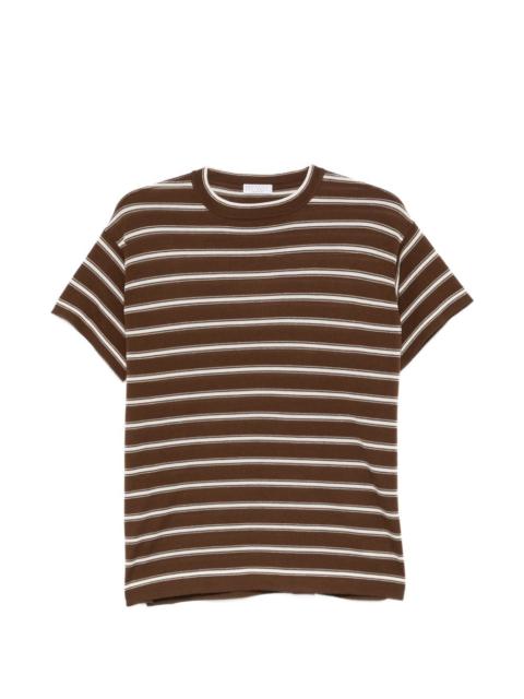 Brunello Cucinelli striped crew neck T-shirt