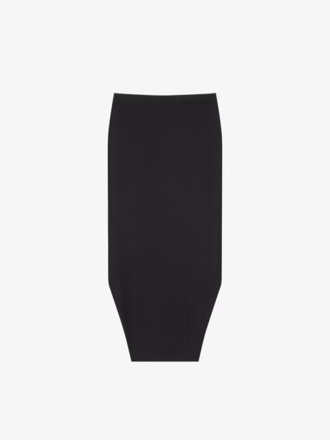 Givenchy ASYMMETRIC SKIRT IN WOOL AND MOHAIR