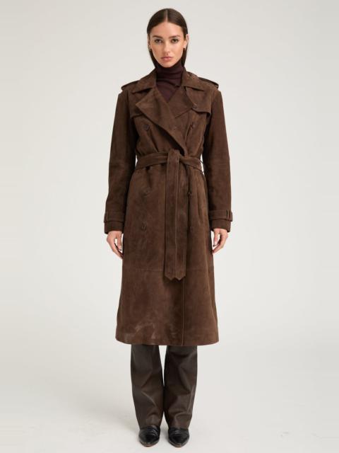 SPRWMN BELLE DE JOUR AMERICANO SUEDE TRENCH
