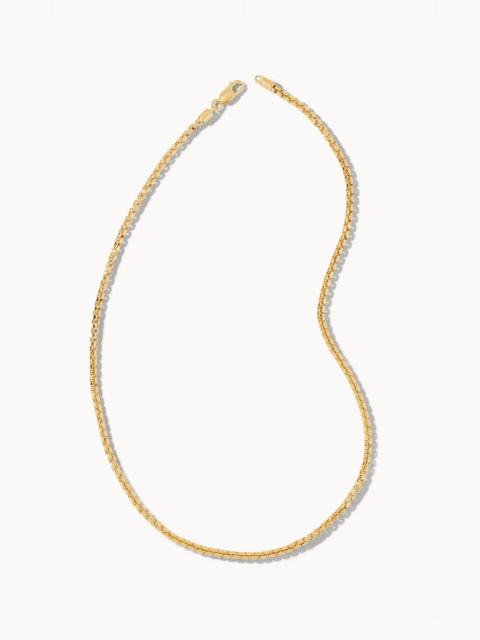 KENDRA SCOTT Beck Round Box Chain Necklace in 18k Gold Vermeil