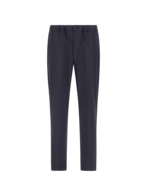 Herno drawstring-fastening wrinkled trousers