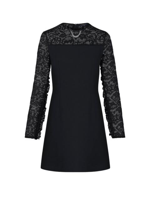 Louis Vuitton Monogram Lace Frill Sleeve Dress