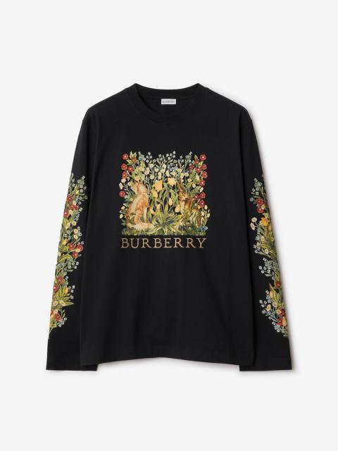 Burberry Long-sleeve Forest Cotton T-shirt
