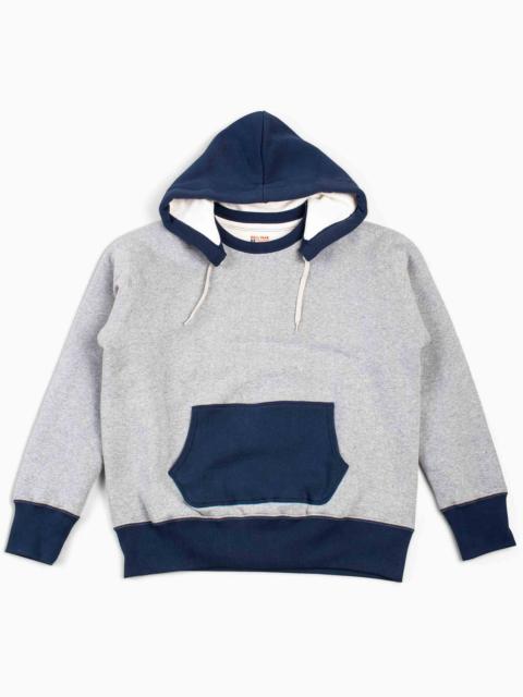 The Real McCoys MC20119 Double Face After-Hooded Sweatshirt Grey/Navy