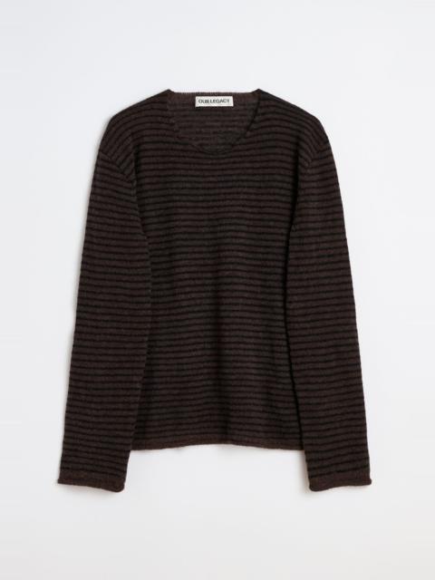 Our Legacy Rigid Popover Dirt Stripe Fuzzy Alpaca