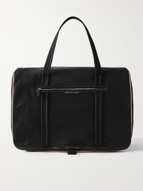 Anya Hindmarch Mobile Wardrobe Leather-trimmed Econyl Travel Case