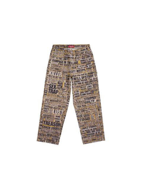Supreme Supreme Dash Snow Double Knee Painter Pant Multicolor