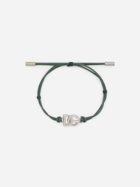 Dolce & Gabbana Cord bracelet with DG logo