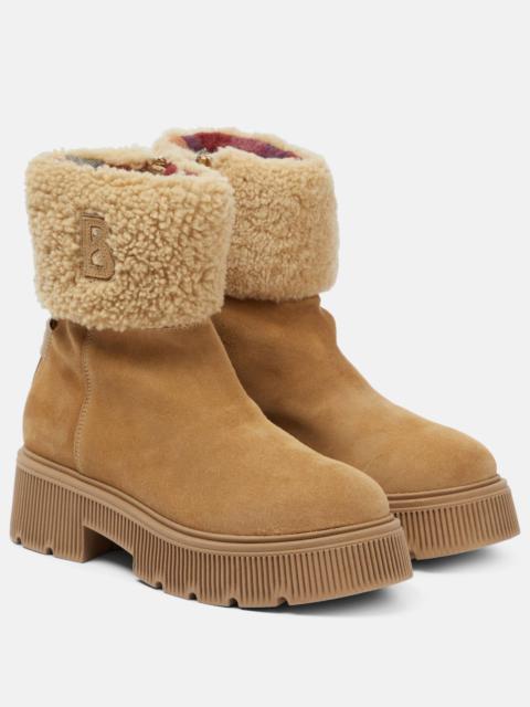 BOGNER Turin suede and shearling ankle boots