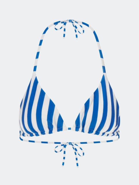 SIMONMILLER Bwai Bikini Top In Blue Stripe